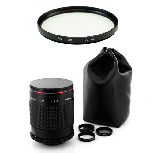 Albinar 500mm f8 Mirror Lens for Nikon D5100 D7000 D200 D100 D80 D70s D80 D3200 - Picture 1 of 1