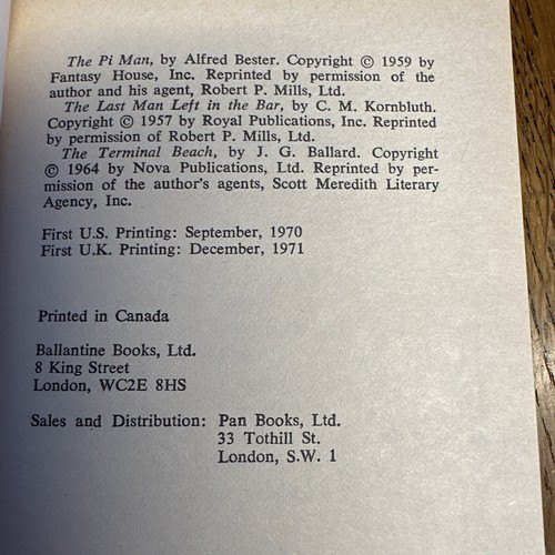 Alpha 1, 2 & 4 US 3 Vol Ballantine PB Anthologie Set - Vintage SF - Bild 9 von 15