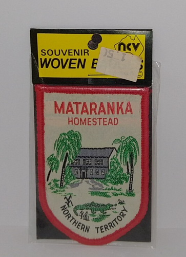 Mataranka Homestead Northern Territory Vintage Souvenir Woven Patch Badge