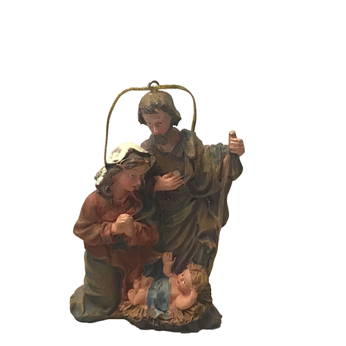 Nativity Christmas Ornament ~ 3.5” Ceramic Hanging Ornament - Picture 2 of 9
