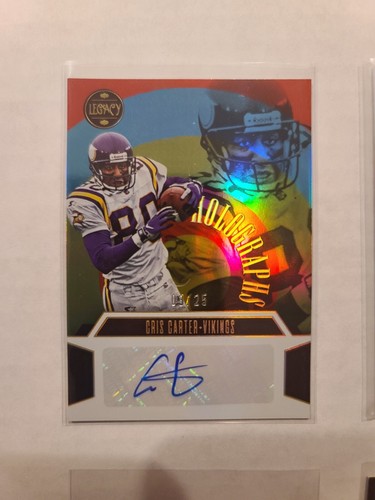 2023 Legacy Holographs Autograph Cris Carter #HG-CCA Auto 3/25 Minnesota Vikings - Bild 1 von 2