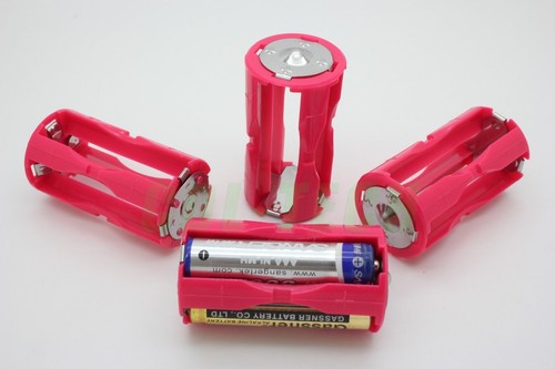 4PCS Parallel Battery Adapter Holder 1.5V Case Box Converter 4 AAA to 1 C Size - Picture 3 of 3