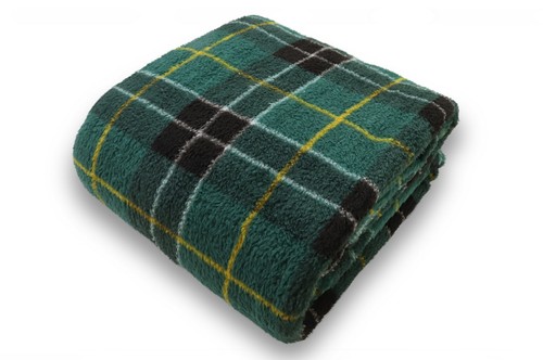 Luxury Tartan Check Teddy Duvet Cover Quilt Set Soft & Cosy Bedding Throw Pillow - Picture 4 of 10