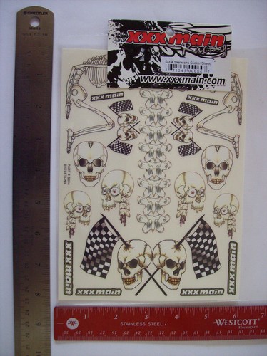 XXX Main Racing 6" X 8" Sticker Sheet for All Types of Model Vehicles - 3 Styles - Picture 5 of 6
