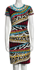 Alice + Olivia Multi Color Sequins Beaded Sz 10 Dress $895 Tracy Bendit NWT