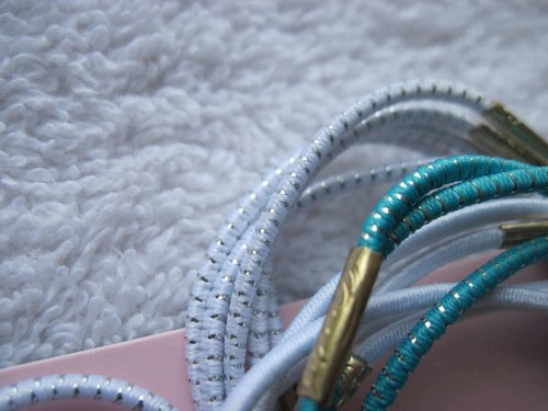 100 Goody elastische Lametta gewebt dünn mittel groß mit Metall Pferdeschwanz Haarbänder - Bild 5 von 8