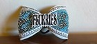 Flurries Cheer Bow Teal White and Black