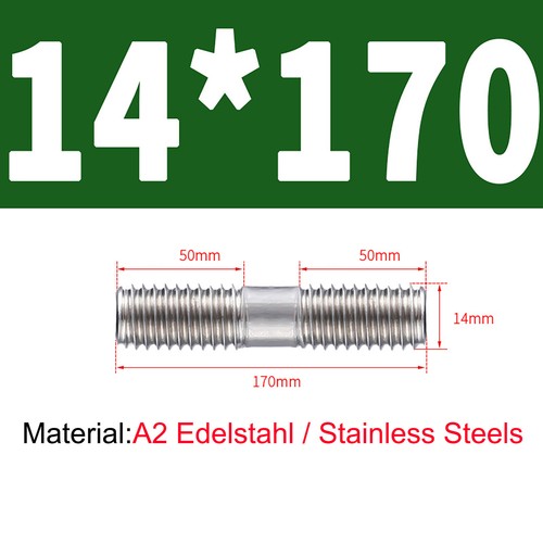 M3 M4-M16 Double End Threaded Studs Bar Rod Bolts Screws Stainless Steel A2 304 - Picture 179 of 204
