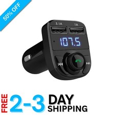 Handsfree Dual USB Car Charger & Bluetooth FM Transmitter for Effortless Driving