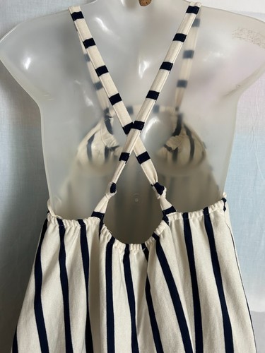 ZARA 100%Cotton Spaghetti Strap Long Summer Dress sz.M New - Picture 6 of 9
