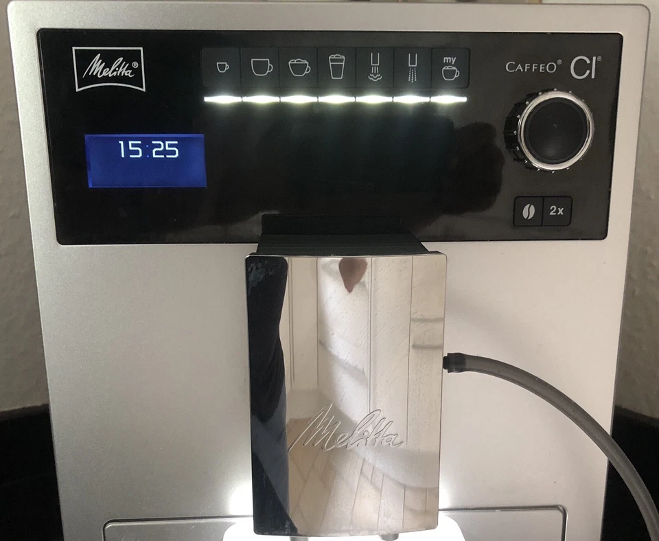 Melitta Caffeo CI 1400W Kaffeemaschine Silber 9 Filterpatronen 8 Reinigungstabl. - Bild 3 von 4