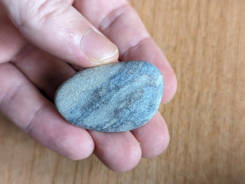Small Slate Colored Ovular Stone - Picture 9 of 18