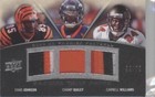 2008 UD Premier Cadillac Williams Chad Johnson Champ Bailey #PTP-JBW