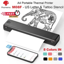 Phomemo M08F Wireless A4 Bluetooth Thermal Printer for Portable Travel M08F lot