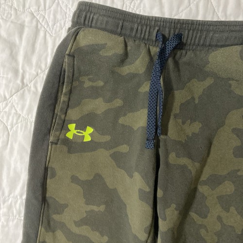 Youth UA Fleece Jogger Pant, Small, Green Camo, Cotton Blend - Picture 2 of 4