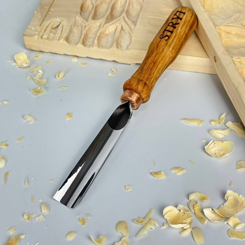 Bent Gouge Sweep 8 Wodcarving Tools STRYI Chisels for Woodworking Extra Sharp - Picture 6 of 15