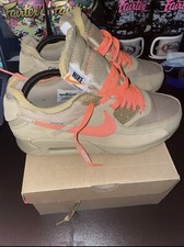 Size 9.5 - Nike Air Max 90 x OFF-WHITE Desert Ore 2019