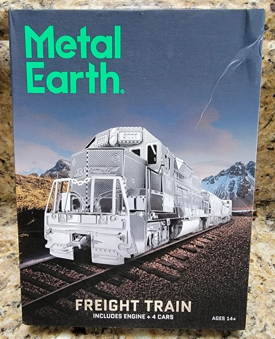 Metal earth cheap freight train