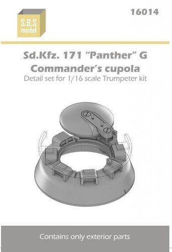 SBS 16014 1/16 Sd.Kfz. 171 'Panther' G Commander's Cupola Resin model kit - Picture 8 of 8