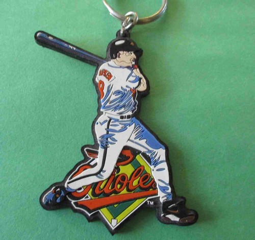 Cal Ripken Jr Orioles Player Key Ring Rubber Key Chain New 3½ - Picture 2 of 3
