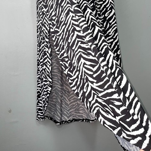 Ninexis Womens Size Medium Zebra Print Knit Maxi Slit Skirt Resortwear Mobwife - Bild 5 von 13
