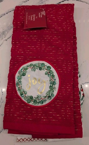 Juego de 2 toallas de cocina Winter Wonderland Joy 16" X 26" 100 % algodón - Imagen 1 de 5