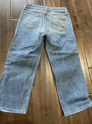 Juicy Couture Girls Cropped Jeans 👖 Tinkerbell Cotton 2 Pocket 💕💍 Sz 12 - Picture 5 of 9
