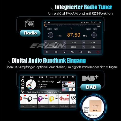 8-Kern 64GB Android 14 Autoradio GPS Navi für VW Passat B6/B7/CC CarPlay BT DAB+ - Bild 19 von 24
