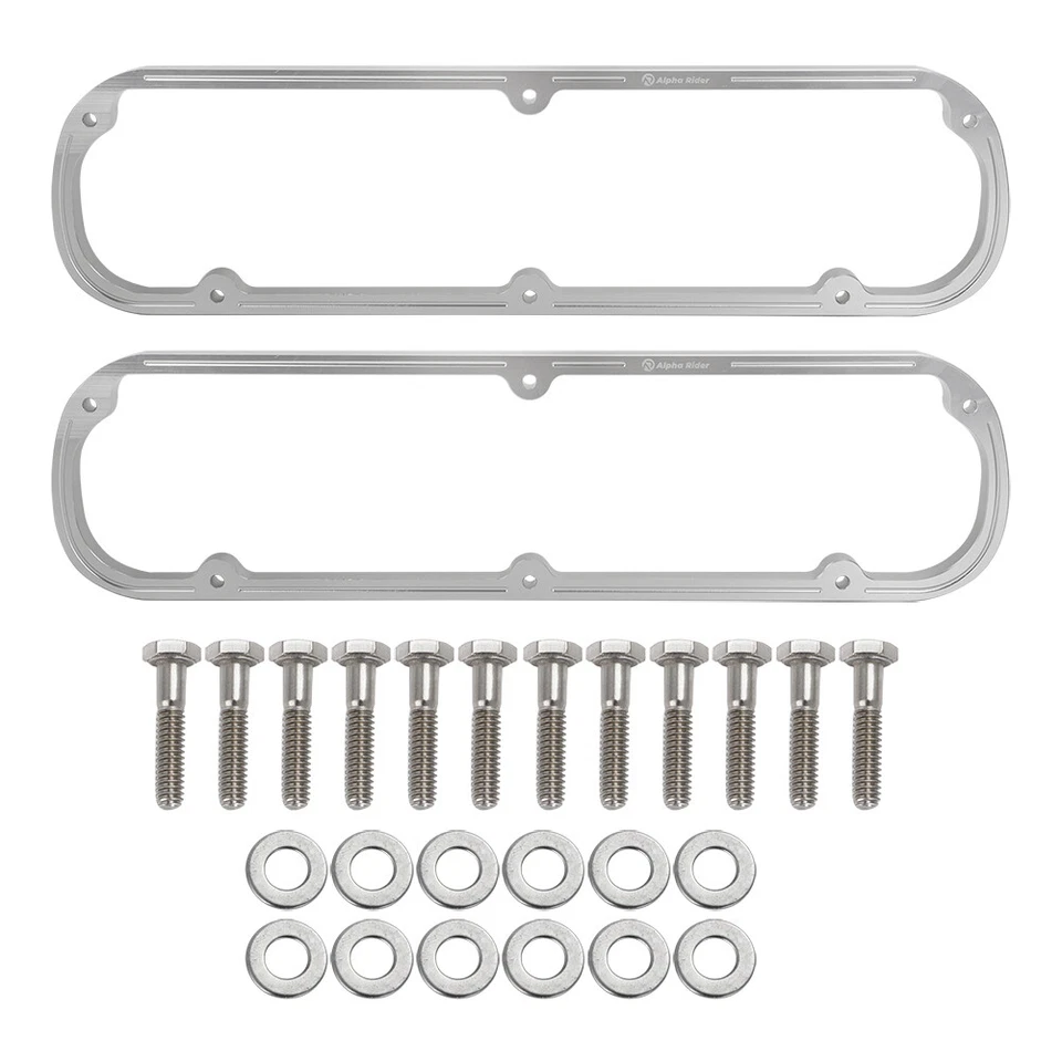 2x Valve Cover Spacer Kit For SBF Ford Small Block 289 302 351W Aluminum Spacer - Image 3 of 4
