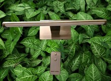 LED Wall Picture Lamp 40cm wide Wall Spotlight Silver with Remote C209439