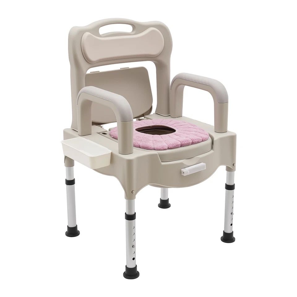 Heavy Duty Height Adjustable Bath Seat Commode Toilet Chair 250kg Adult Senior - Image 2 of 4