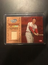 RED SCHOENDIENST WORLD SERIES LEGENDS GU BAT  /100 CARDINALS HOF