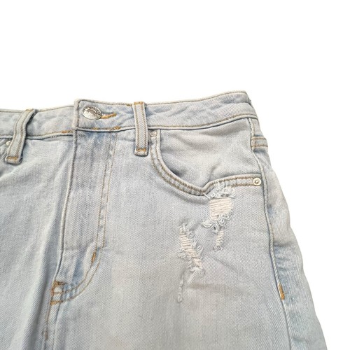 H&M Big Girls Size 24 Distressed Denim Skirt With Fringe At The Bottom CUTE! - Picture 4 of 11