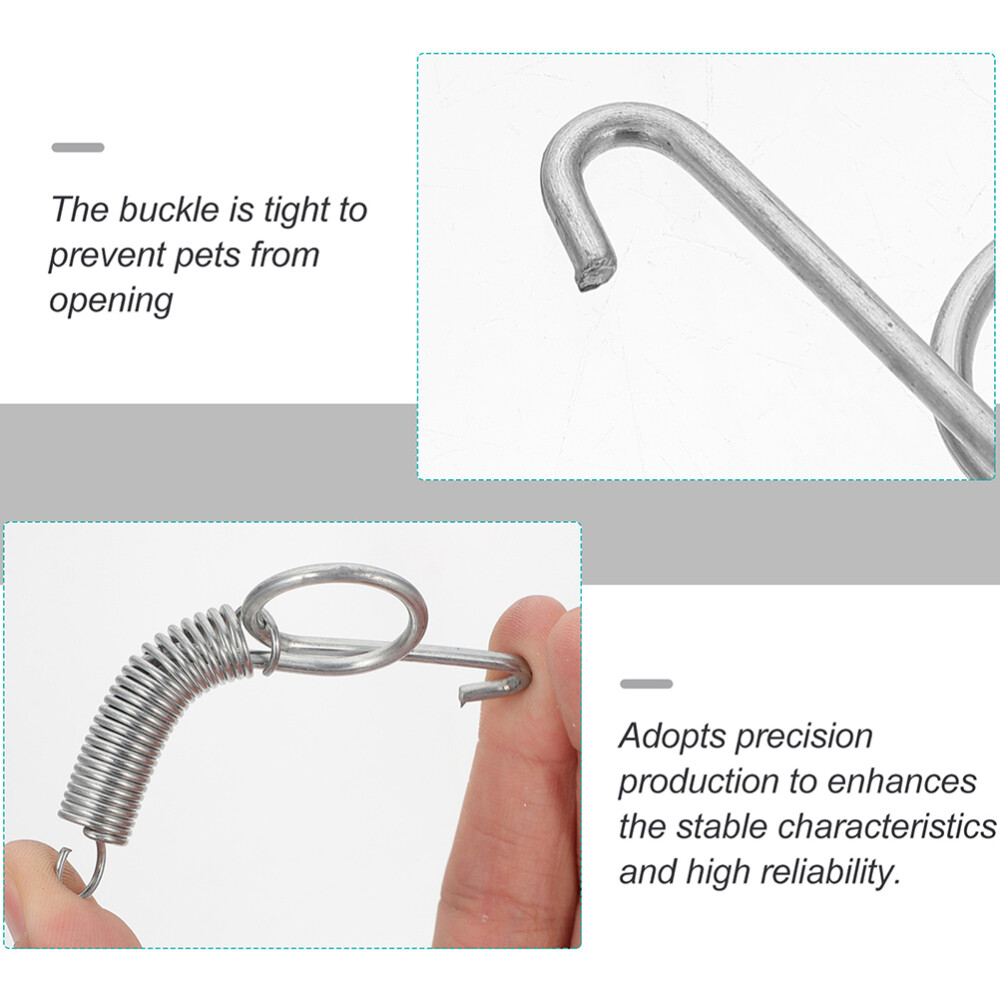 20 Pcs Cage Utensil Fixed Hook Door Hanger Wire Hangers Spring for