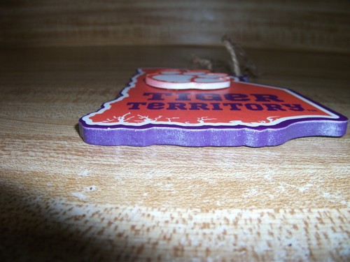 Clemson TIGERS Tiger Territory Sign 3 1/2 x 4 1/2 - Picture 3 of 4