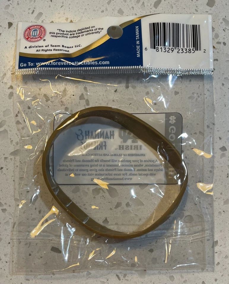 RARA Pulsera de Oro Notre Dame Lucha Irlandesa Hannah & Friends Autismo Foto 2 de 4