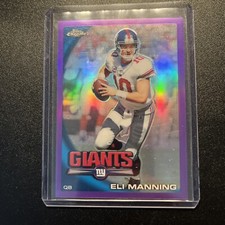 Eli Manning 2010 Topps Chrome C43 purple REFRACTOR #555