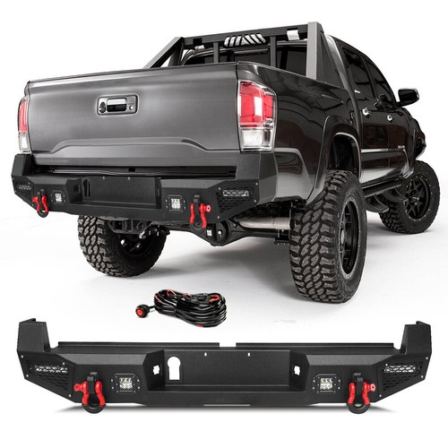 For 2016-2023 Toyota Tacoma TRD SR5 Front/Rear Bumper W/Winch Plate & Lights Kit - Picture 17 of 17