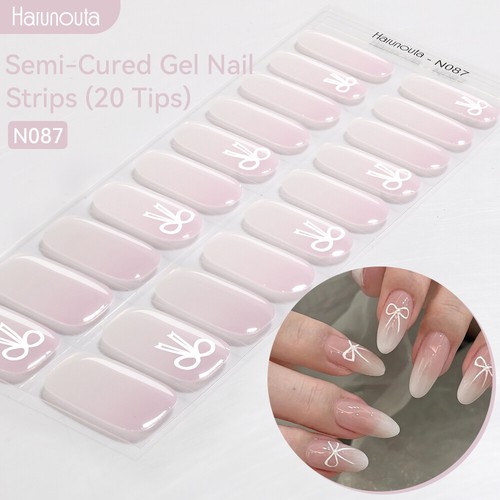 Harunouta Cubierta Completa Gel Pegatinas Gel Tira de Uñas Adhesivo Envoltura de Uñas de Larga Duración - Imagen 11 de 26