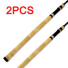 2Sets Composite Cork Spinning Grip Reel Seat Fishing Rod Handle Building Repair