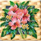 Bead Embroidery Kit Flowers of tanzania Beaded stitching Diy Abris Art Amb-026