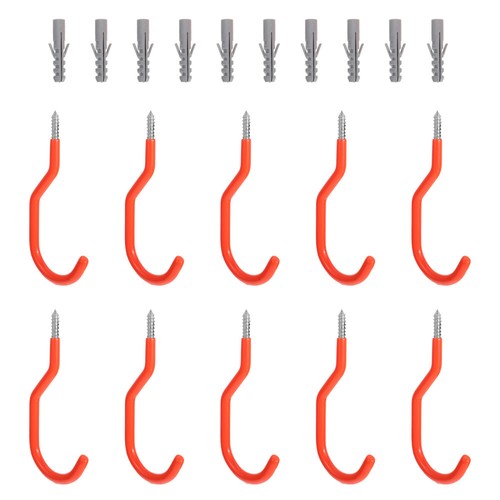 10 Pcs Ensemble De Crochets Vélo Pour Vélos Garage magasin Rangement Échelle