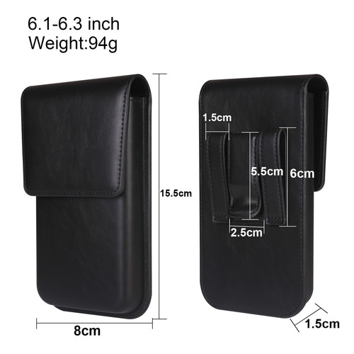 For Samsung Galaxy A15  Belt Waist pack Holster Carrying Pouch PU Leather Cover - Picture 2 of 23