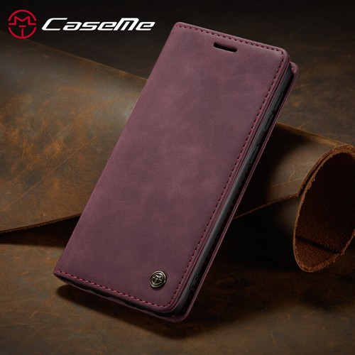 Magnetic Wallet Case Leather Flip Cover for Samsung Galaxy S10e/S9+/S8+/S7 Edge - Picture 26 of 29