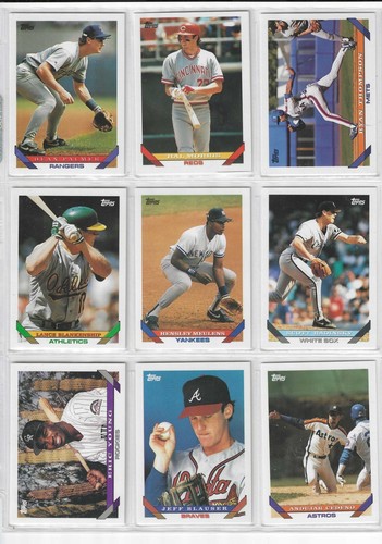 1993 Topps Baseball card singles series 2 #397 - #600 U Pick - Picture 284 of 379