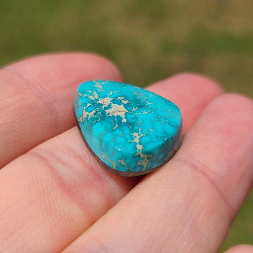 CABOCHON NEVADA NATURALE SIERRA TURCHESE NEVADA USA 18,75 CARATI - Foto 3 di 4
