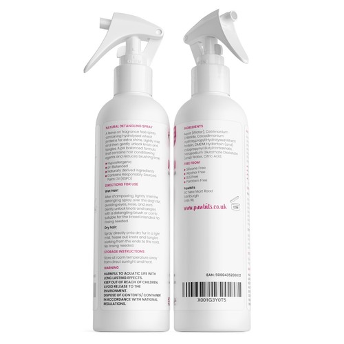 Hypoallergenic Dog Detangler Spray, Hair Conditioner Dematting & Detangling RSPO - Picture 8 of 17
