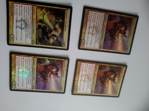 Magic the gathering Card. Foundry Champion playset. Gatecrash. 3 are foil rares - Picture 2 of 3
