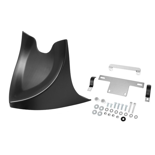 Black Motorcycle Front Chin Fairing Mudguard Spoiler For Harley Dyna Softail US - Picture 2 of 12