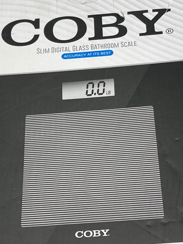 coby slim digital glass bathroom scale 12x10" READ new - Picture 6 of 7